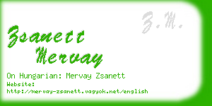 zsanett mervay business card